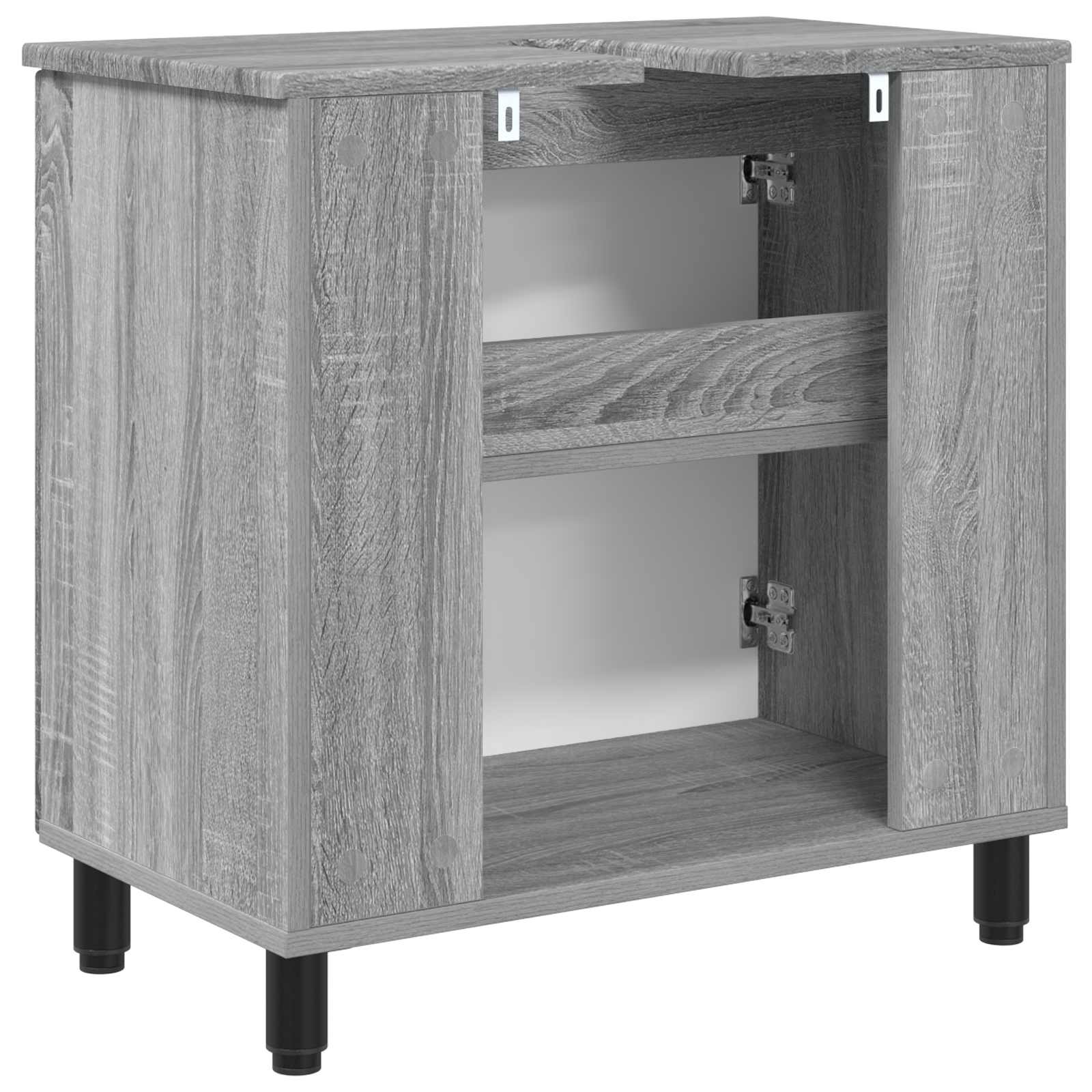 Badkamer Waskom Grijs Sonoma 60 x 35 x 60 cm Bewerkt hout