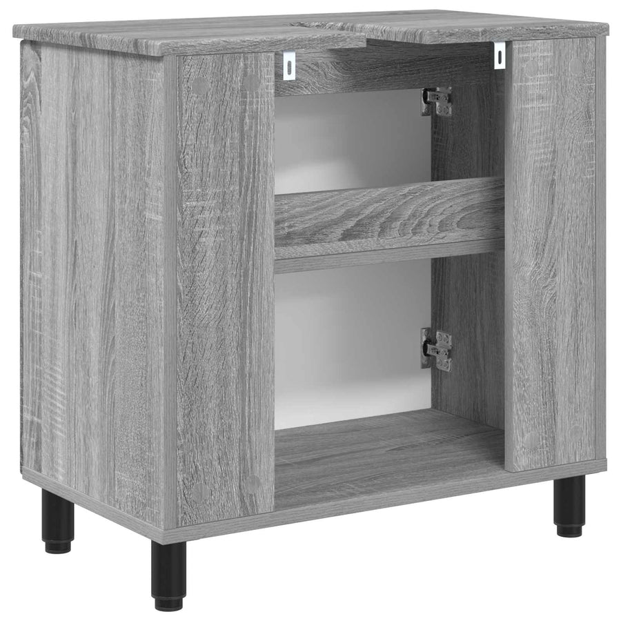 Badkamer Waskom Grijs Sonoma 60 x 35 x 60 cm Bewerkt hout