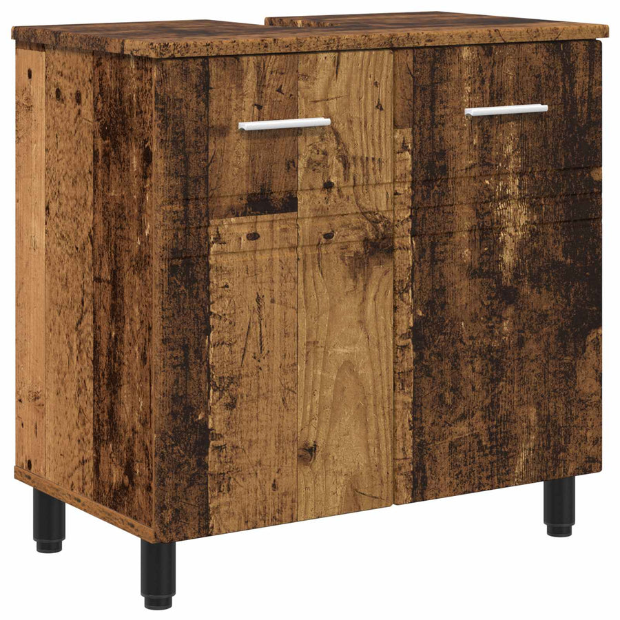 Badkamer Waskom Oud hout 60 x 35 x 60 cm Bewerkt hout