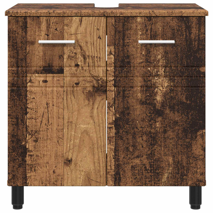 Badkamer Waskom Oud hout 60 x 35 x 60 cm Bewerkt hout