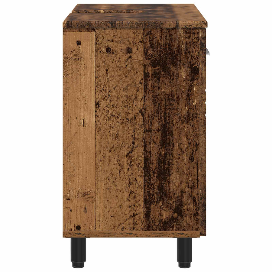 Badkamer Waskom Oud hout 60 x 35 x 60 cm Bewerkt hout