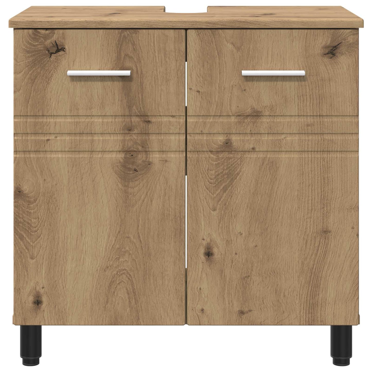 Badkamer Waskom Artisanaal eiken 60 x 35 x 60 cm Bewerkt hout