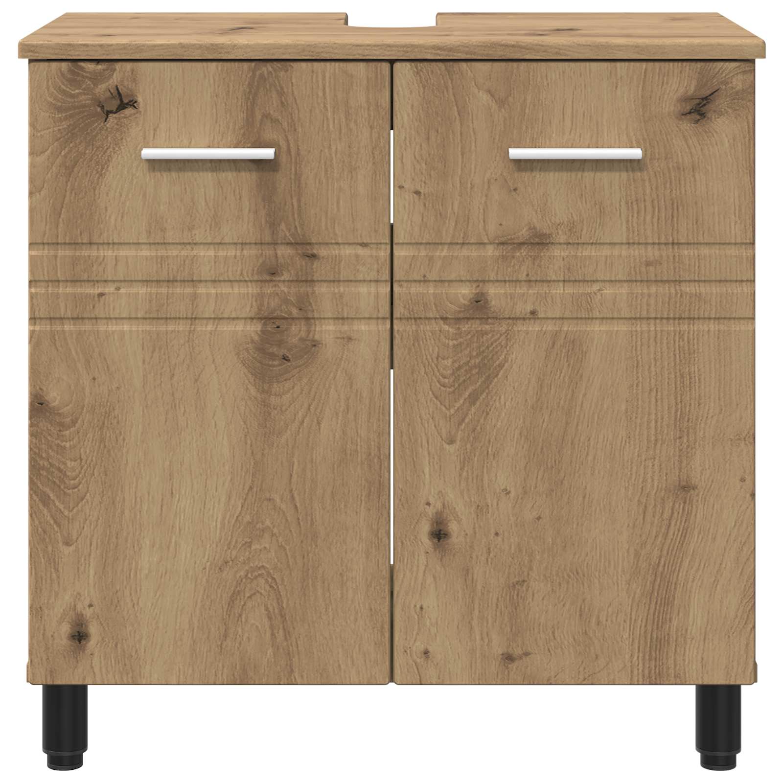 Badkamer Waskom Artisanaal eiken 60 x 35 x 60 cm Bewerkt hout