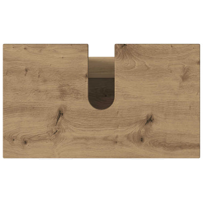 Badkamer Waskom Artisanaal eiken 60 x 35 x 60 cm Bewerkt hout