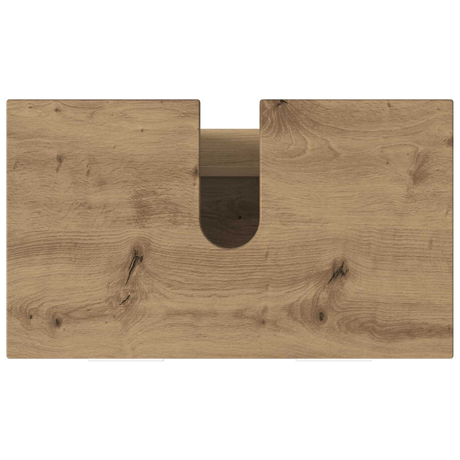 Badkamer Waskom Artisanaal eiken 60 x 35 x 60 cm Bewerkt hout