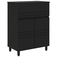 Badkamer Waskom Zwart 60 x 35 x 80 cm Bewerkt hout