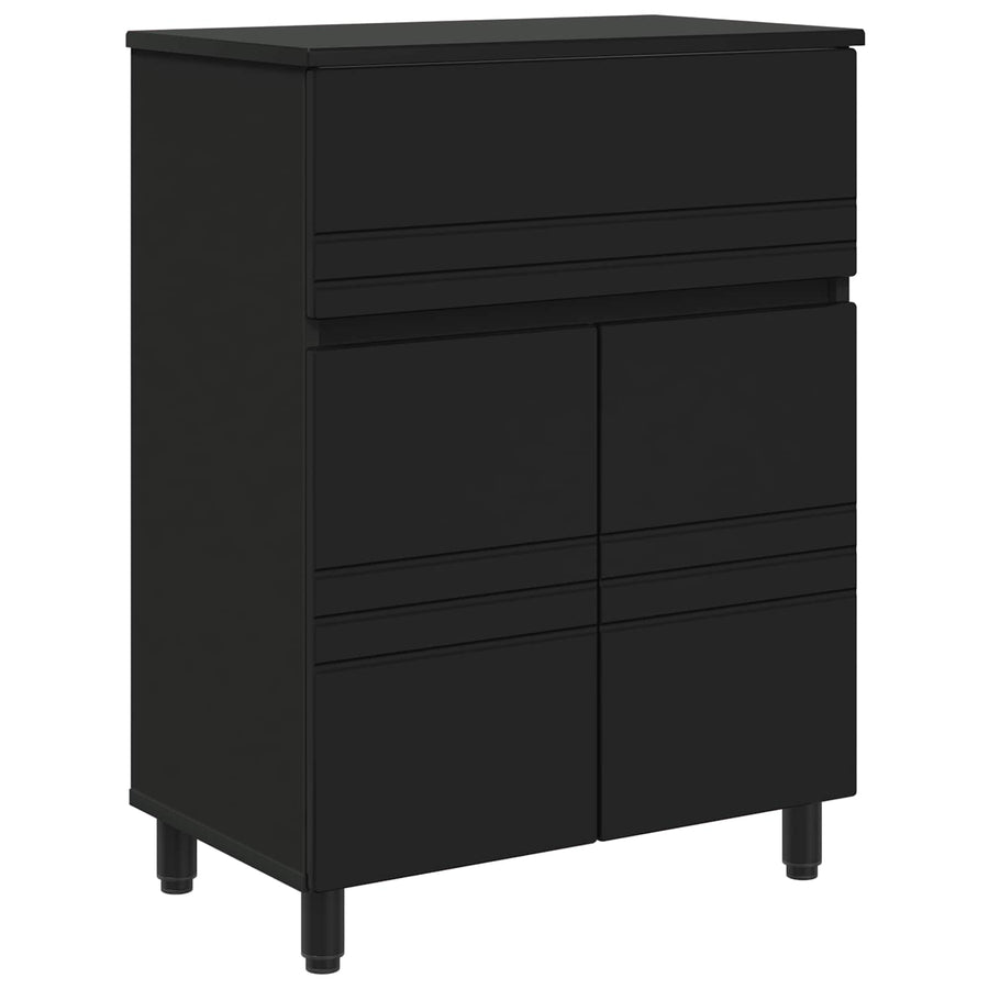 Badkamer Waskom Zwart 60 x 35 x 80 cm Bewerkt hout