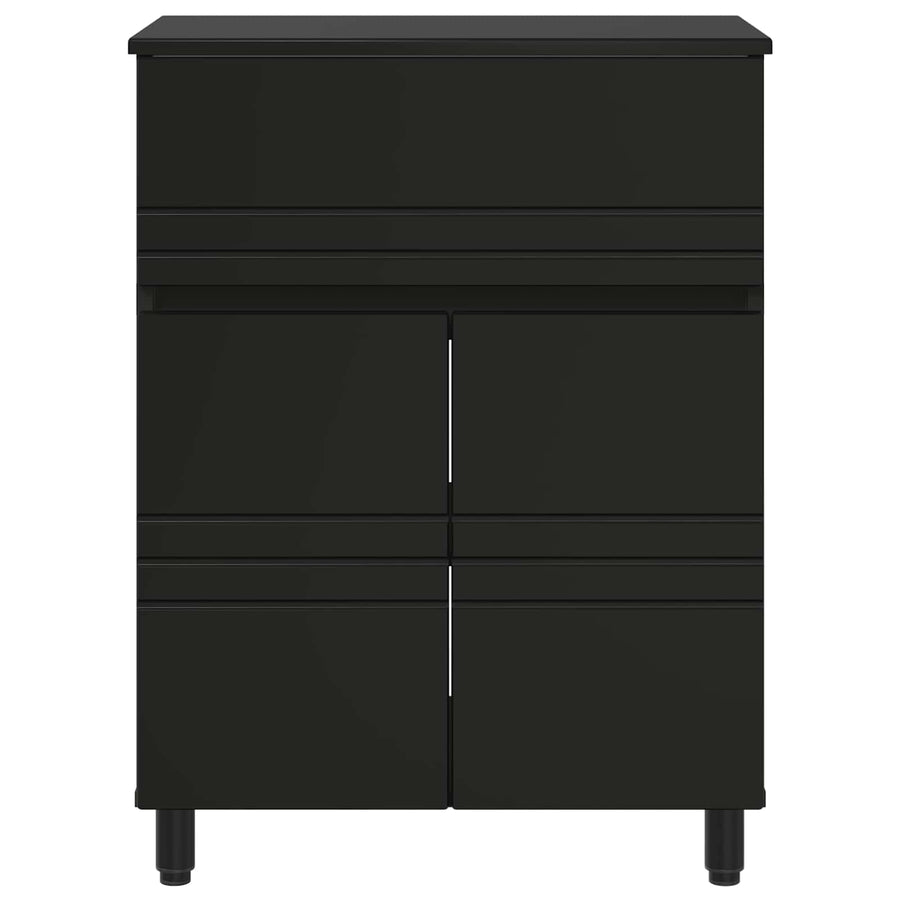 Badkamer Waskom Zwart 60 x 35 x 80 cm Bewerkt hout