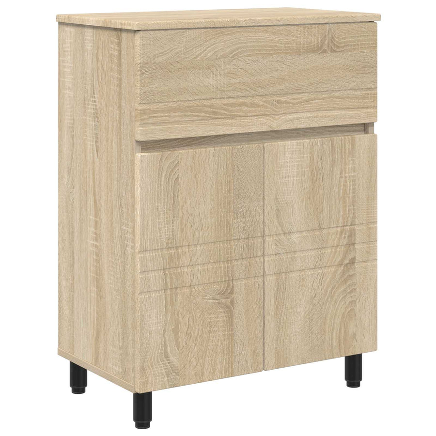 Badkamer Waskom Sonoma Eiken 60 x 35 x 80 cm Bewerkt hout