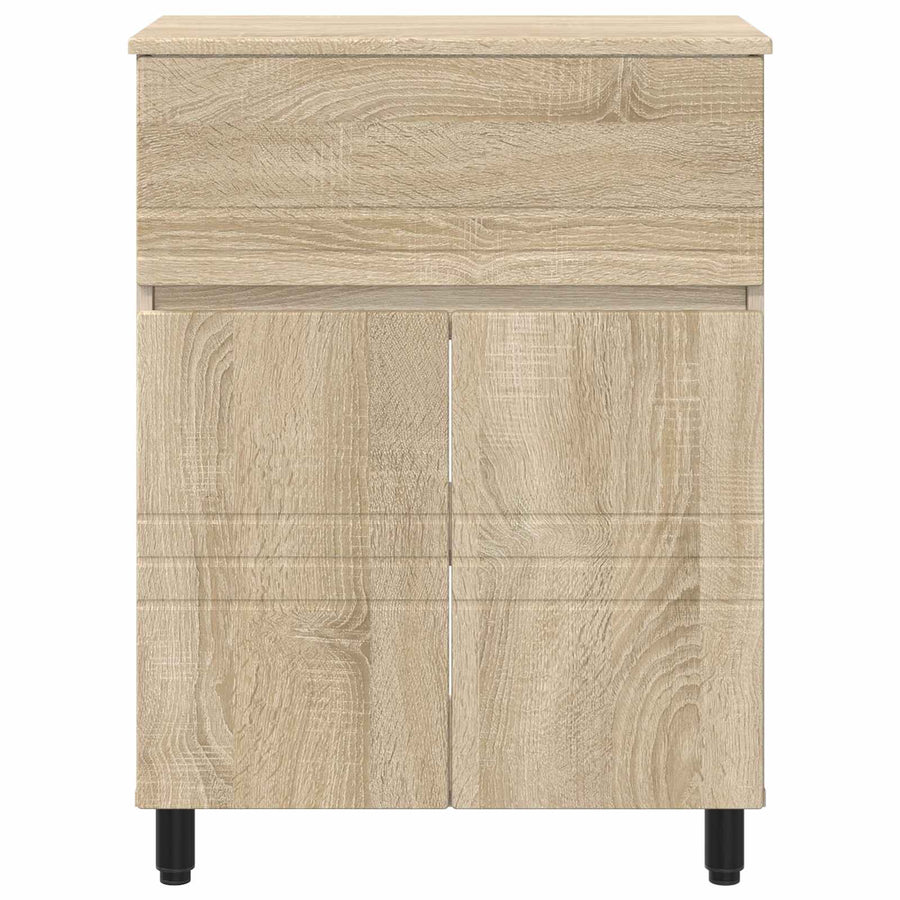 Badkamer Waskom Sonoma Eiken 60 x 35 x 80 cm Bewerkt hout