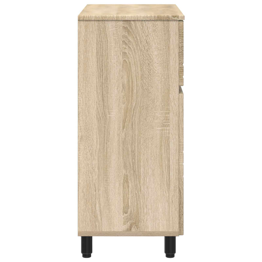 Badkamer Waskom Sonoma Eiken 60 x 35 x 80 cm Bewerkt hout