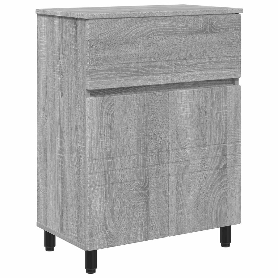 Badkamer Waskom Grijs Sonoma 60 x 35 x 80 cm Bewerkt hout