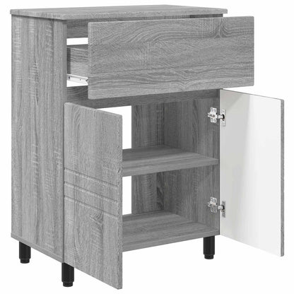Badkamer Waskom Grijs Sonoma 60 x 35 x 80 cm Bewerkt hout