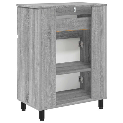Badkamer Waskom Grijs Sonoma 60 x 35 x 80 cm Bewerkt hout