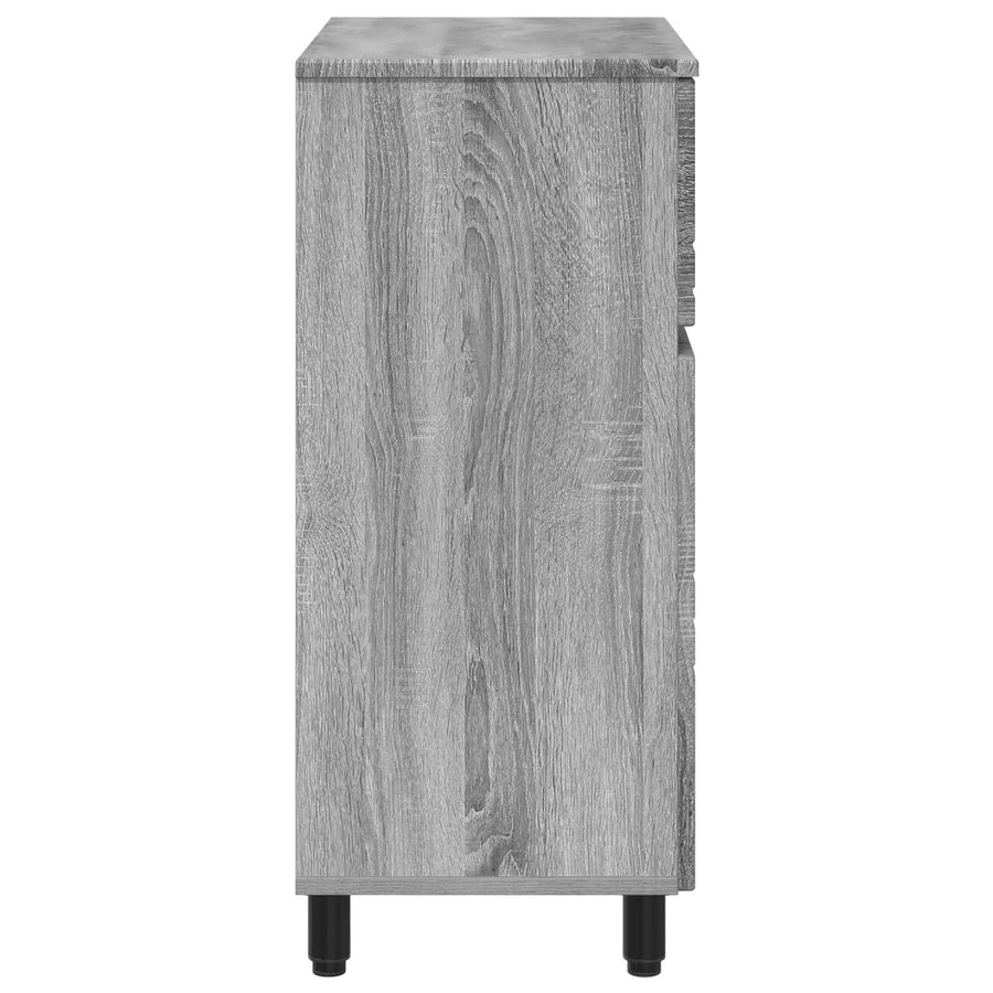 Badkamer Waskom Grijs Sonoma 60 x 35 x 80 cm Bewerkt hout