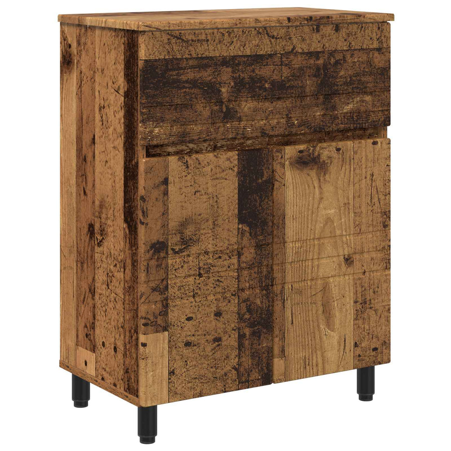 Badkamer Waskom Oud hout 60 x 35 x 80 cm Bewerkt hout
