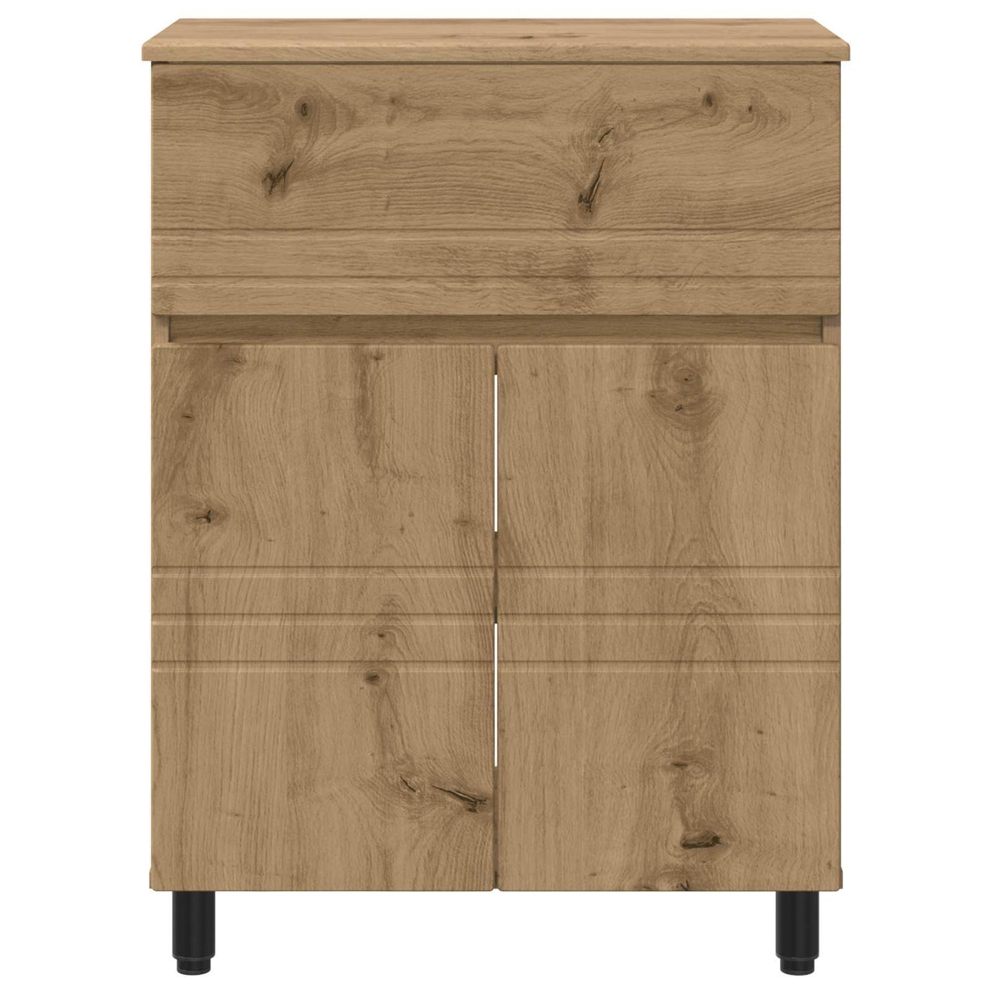 Badkamer Waskom Artisanaal eiken 60 x 35 x 80 cm Bewerkt hout