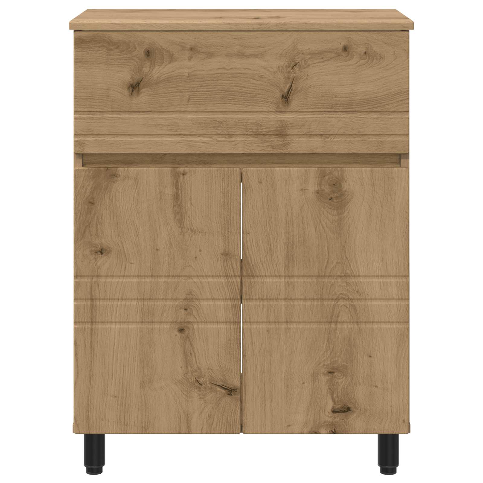 Badkamer Waskom Artisanaal eiken 60 x 35 x 80 cm Bewerkt hout