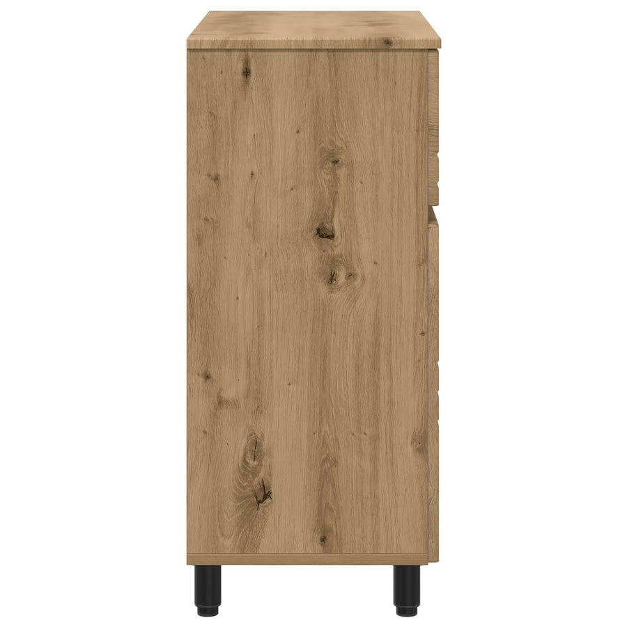 Badkamer Waskom Artisanaal eiken 60 x 35 x 80 cm Bewerkt hout