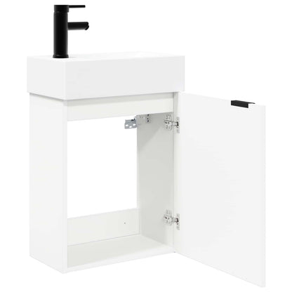 Badkamermeubel met kraan Wit 45,5 x 22,5 x 84 cm