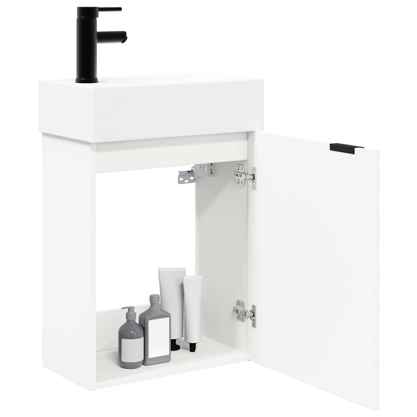 Badkamermeubel met kraan Wit 45,5 x 22,5 x 84 cm