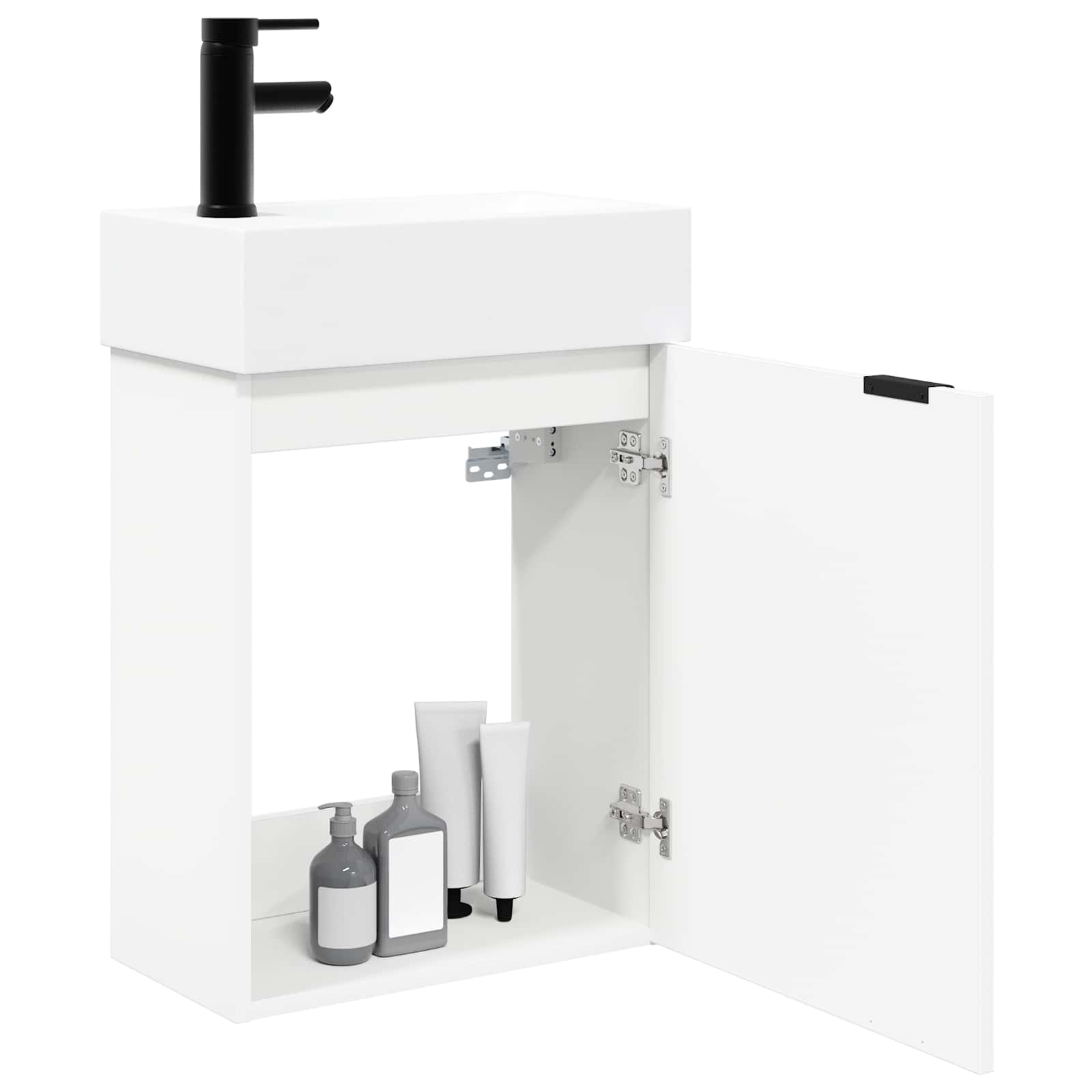 Badkamermeubel met kraan Wit 45,5 x 22,5 x 84 cm