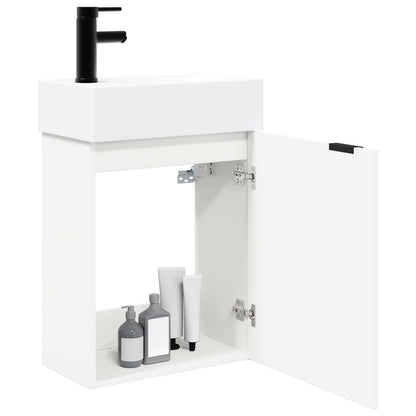 Badkamermeubel met kraan Wit 45,5 x 22,5 x 84 cm