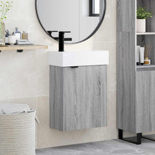 Badkamermeubel met kraan Grijs Sonoma 45,5 x 22,5 x 84 cm