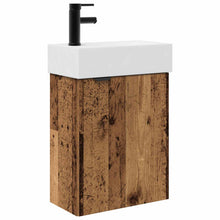 Badkamermeubel met kraan Oud hout 45,5 x 22,5 x 84 cm
