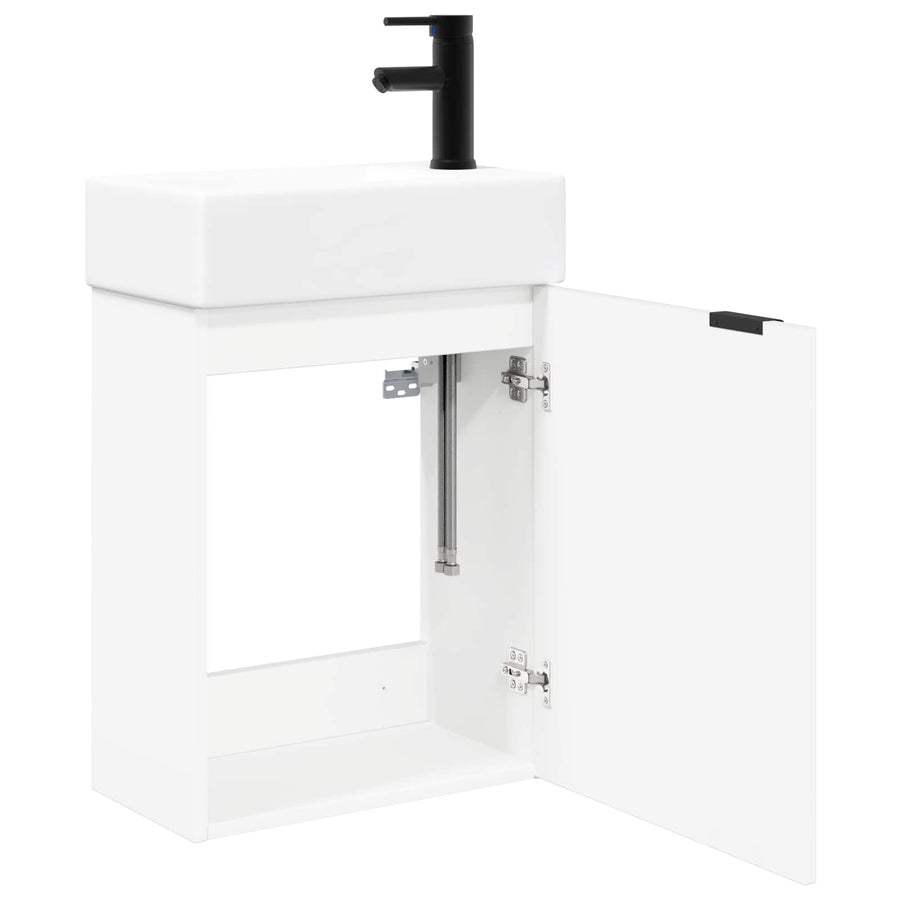 Badkamermeubel met kraan Wit 45,5 x 22,5 x 84 cm