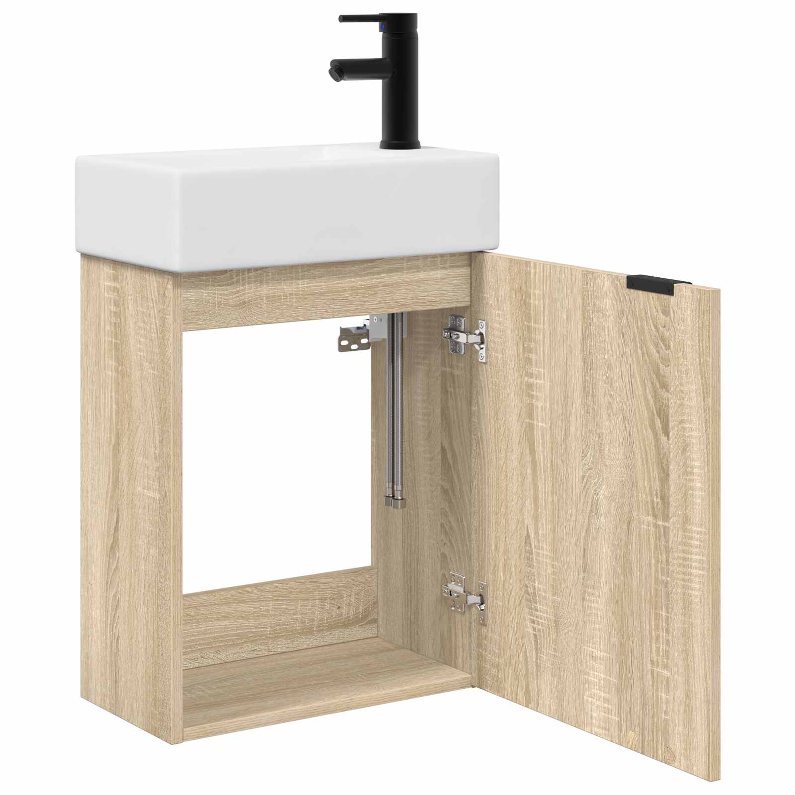 Badkamermeubel met kraan Sonoma Eiken 45,5 x 22,5 x 84 cm