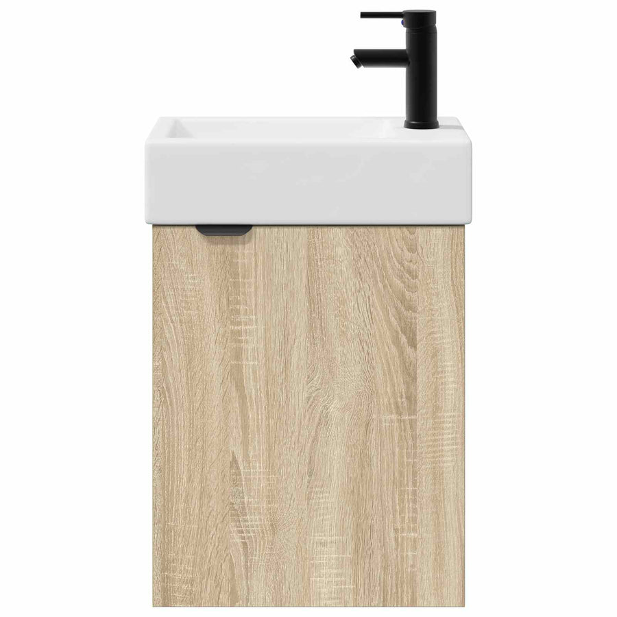 Badkamermeubel met kraan Sonoma Eiken 45,5 x 22,5 x 84 cm