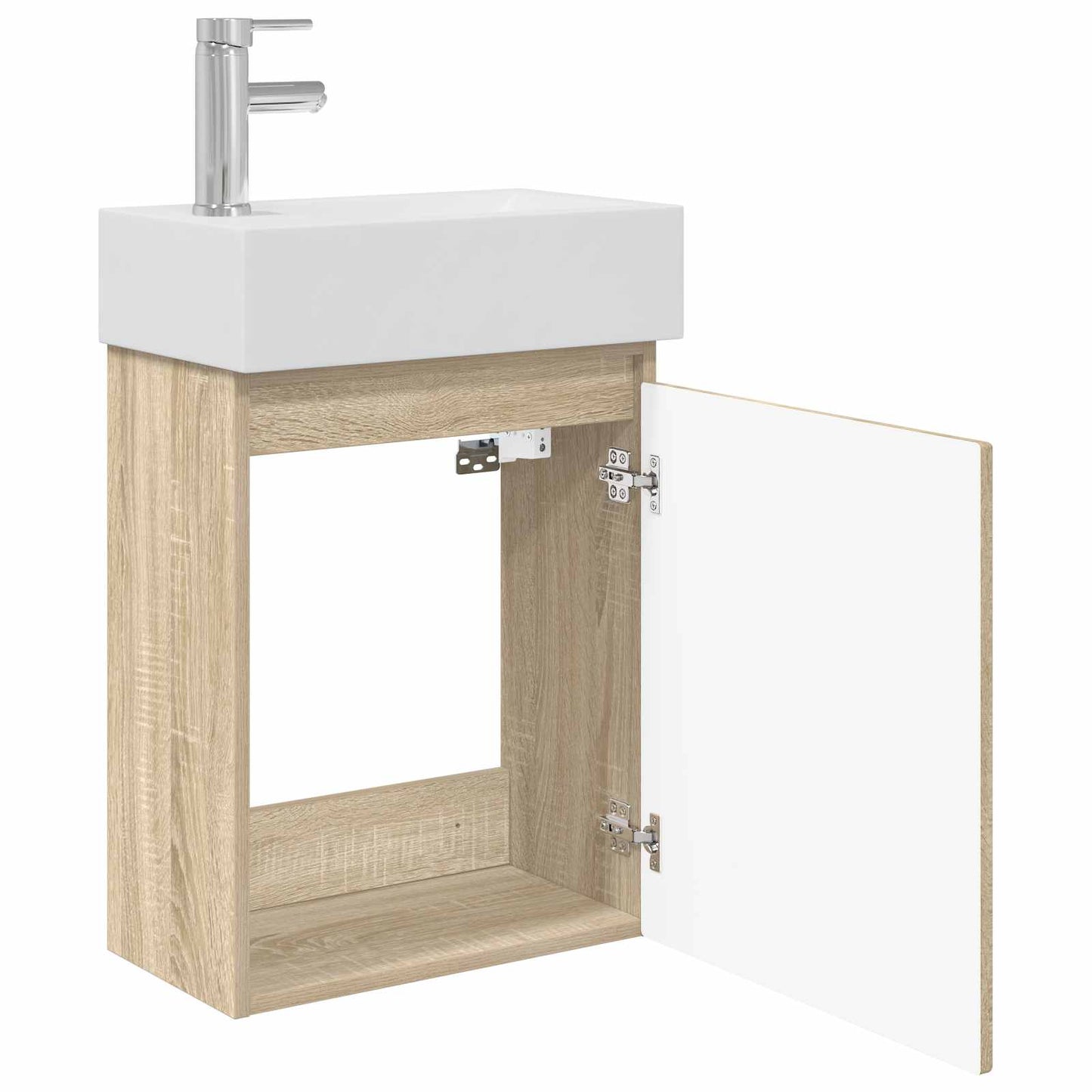 Badkamermeubel met kraan Sonoma Eiken 45,5 x 22,5 x 84 cm