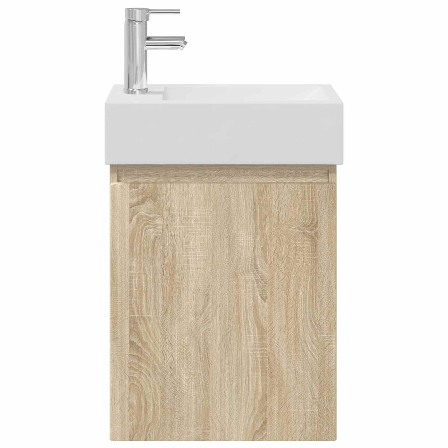 Badkamermeubel met kraan Sonoma Eiken 45,5 x 22,5 x 84 cm