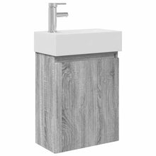 Badkamermeubel met kraan Grijs Sonoma 45,5 x 22,5 x 84 cm