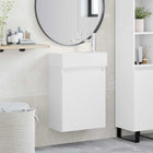 Bathroom Cabinet with Faucet White 45.5 x 22.5 x 84 cm