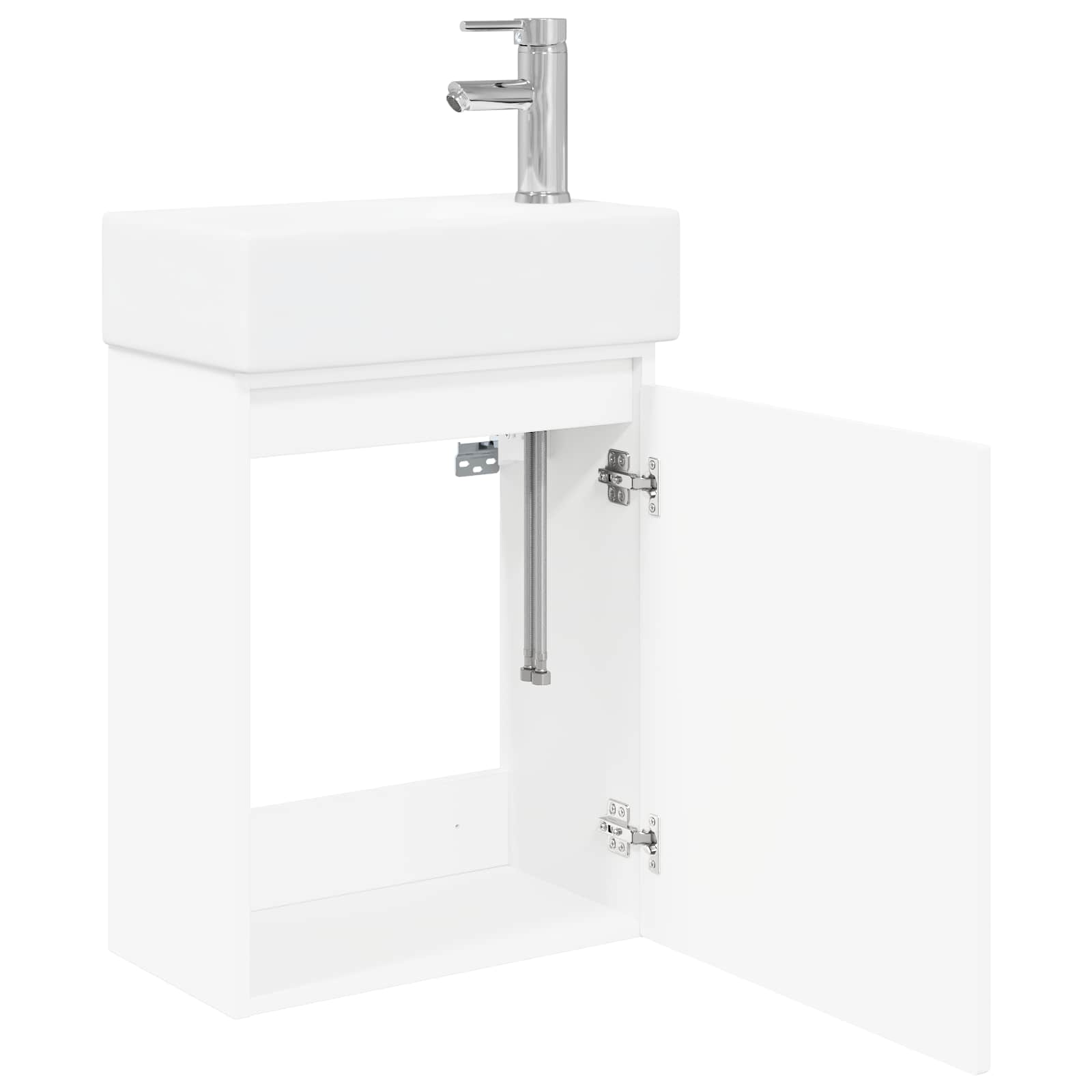 Badkamermeubel met kraan Wit 45,5 x 22,5 x 84 cm
