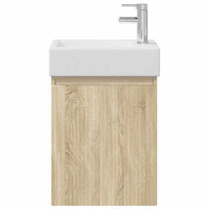 Badkamermeubel met kraan Sonoma Eiken 45,5 x 22,5 x 84 cm