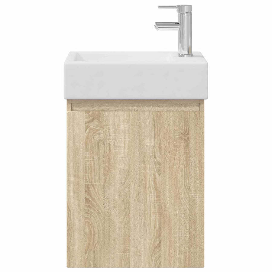 Badkamermeubel met kraan Sonoma Eiken 45,5 x 22,5 x 84 cm