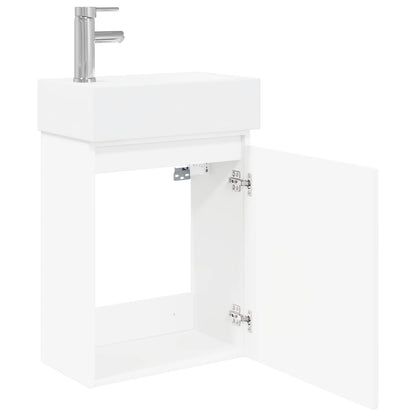 Badkamermeubel met kraan Wit 45,5 x 22,5 x 84 cm