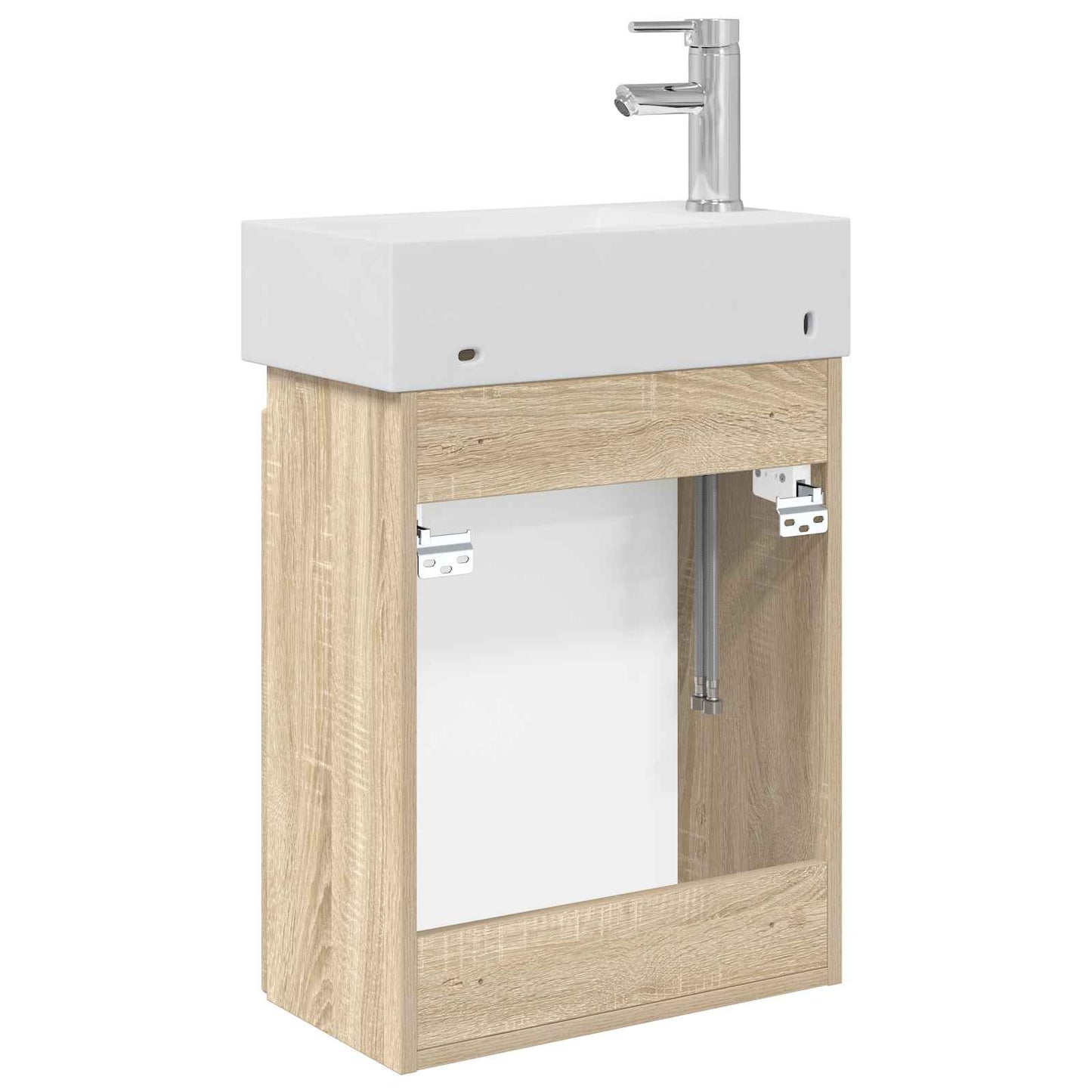 Badkamermeubel met kraan Sonoma Eiken 45,5 x 22,5 x 84 cm