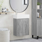 Badkamermeubel 45.5x22.5x84 cm grijs Sonoma