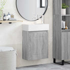 Badkamermeubel 45,5x22,5x84 cm grijs Sonoma