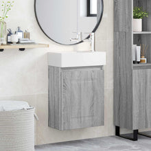 Badkamermeubel met kraan Grijs Sonoma 45,5 x 22,5 x 84 cm