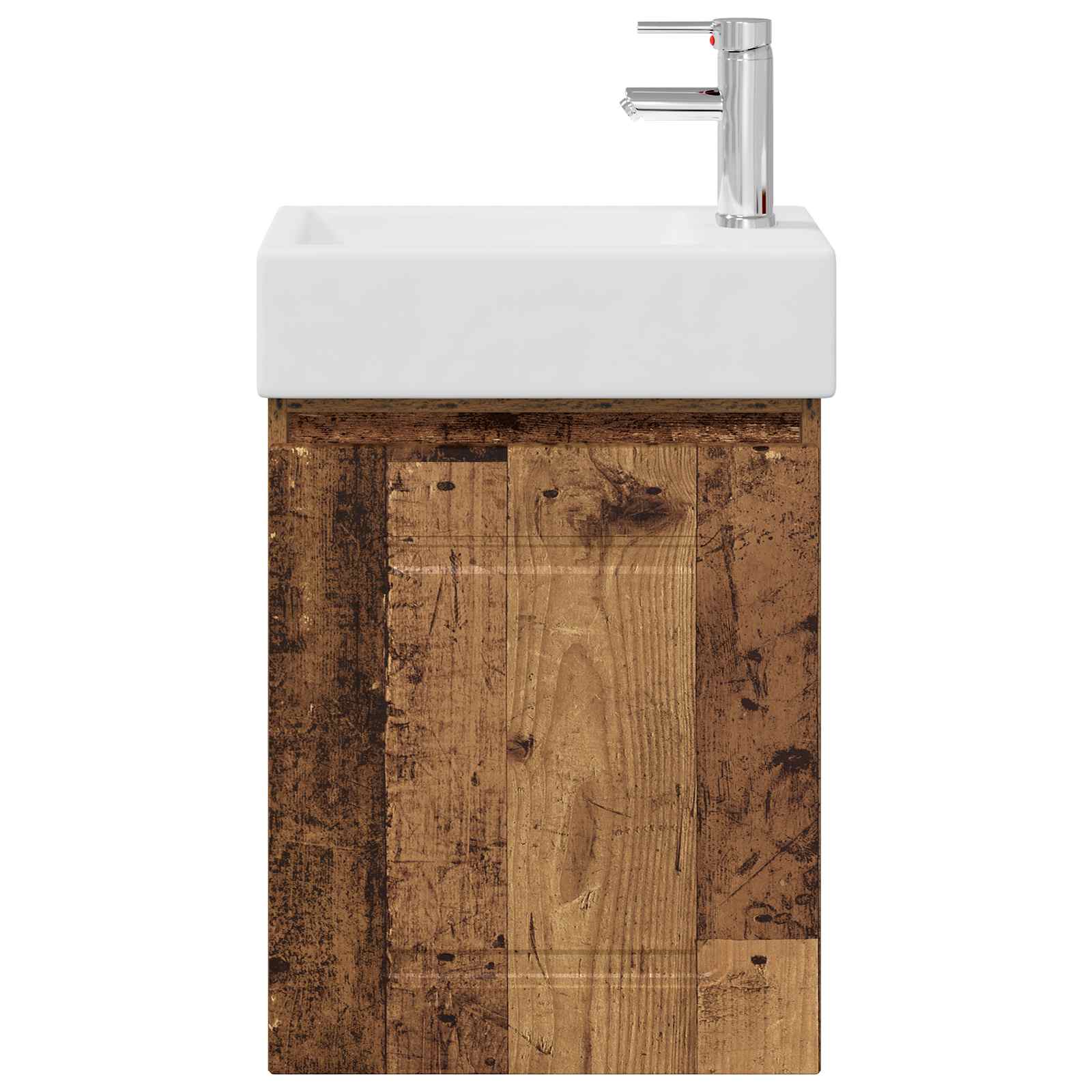 Badkamermeubel met kraan Oud hout 45,5 x 22,5 x 84 cm