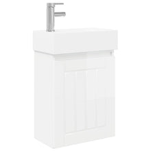 Badkamermeubel met kraan Hoogglans Wit 45,5 x 25,5 x 84 cm