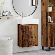 Badkamermeubel met kraan Oud hout 45,5 x 25,5 x 84 cm
