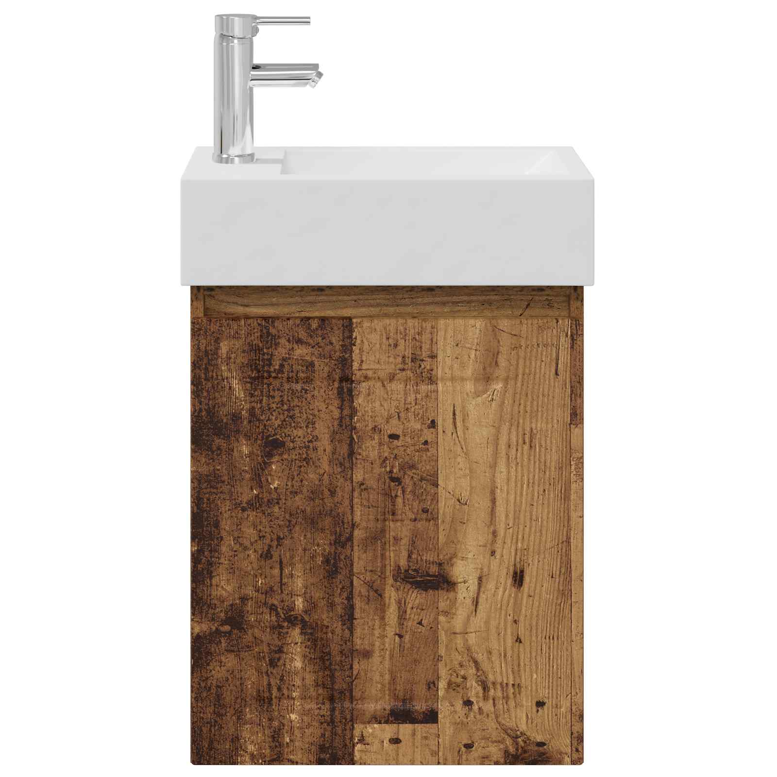 Badkamermeubel met kraan Oud hout 45,5 x 25,5 x 84 cm