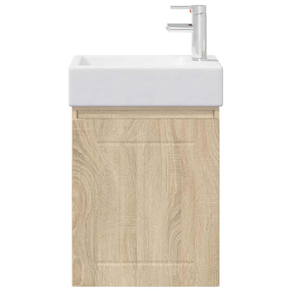 Badkamermeubel met kraan Sonoma Eiken 45,5 x 25,5 x 84 cm