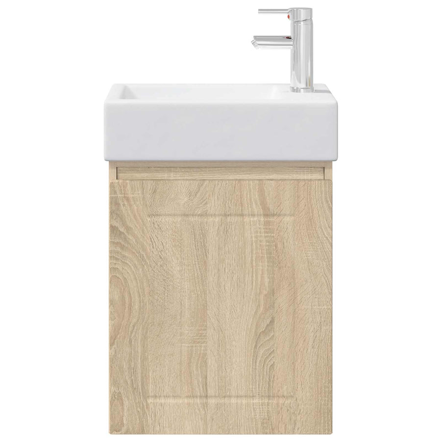 Badkamermeubel met kraan Sonoma Eiken 45,5 x 25,5 x 84 cm